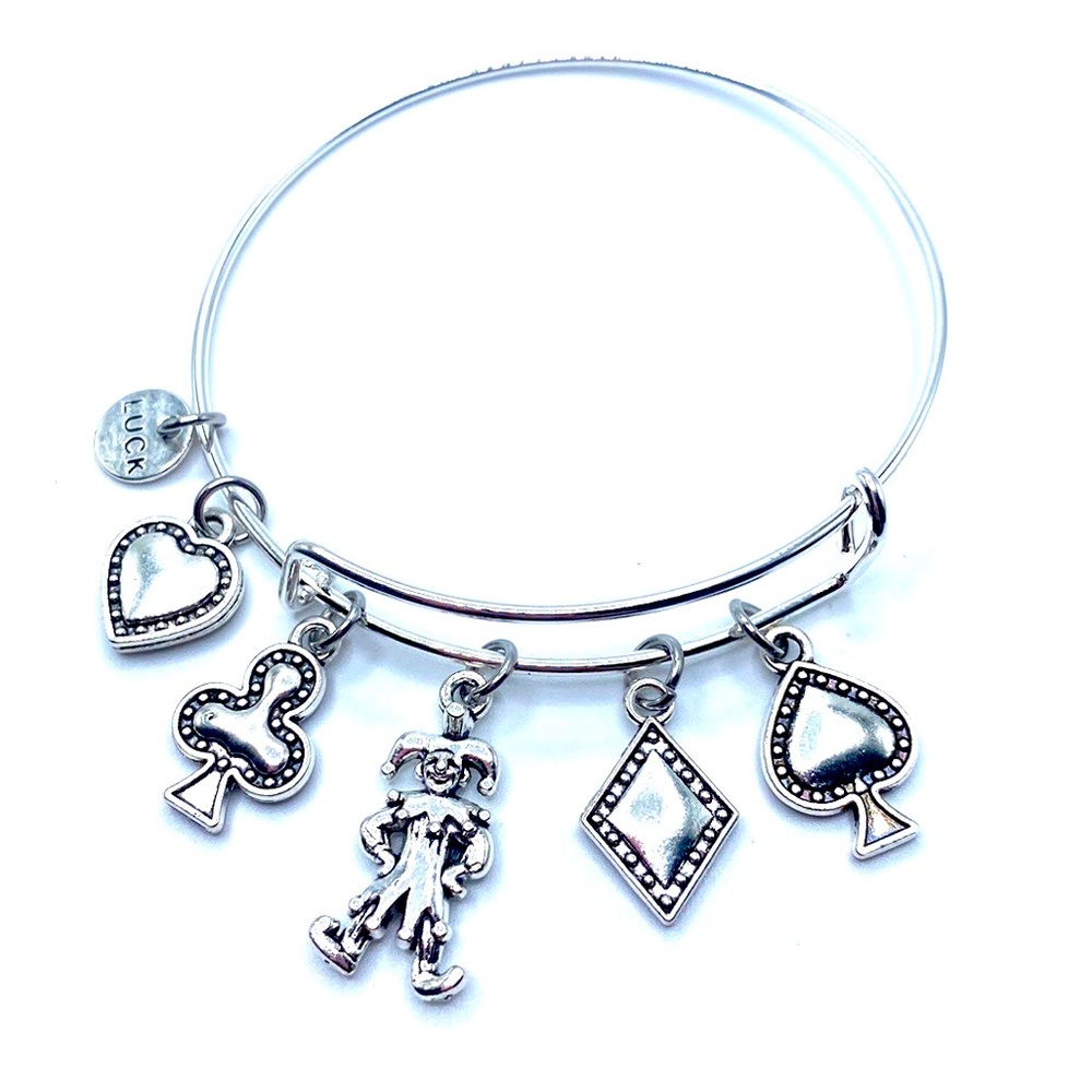 Card Player Bracelet Poker Heart Clubs Spades Diamonds Joker